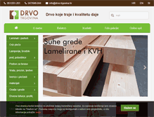 Tablet Screenshot of drvo-trgovina.hr